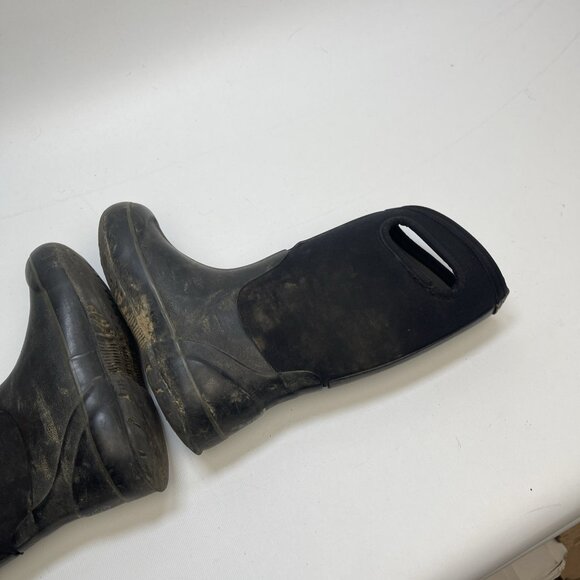 BOGS Big Kids Classic High HA Black Fabric Rain/Snow Boots Sz 13 US 30 EU Read - Picture 7 of 16